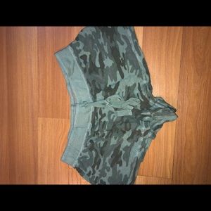 PJ salvage original soft army print shorts